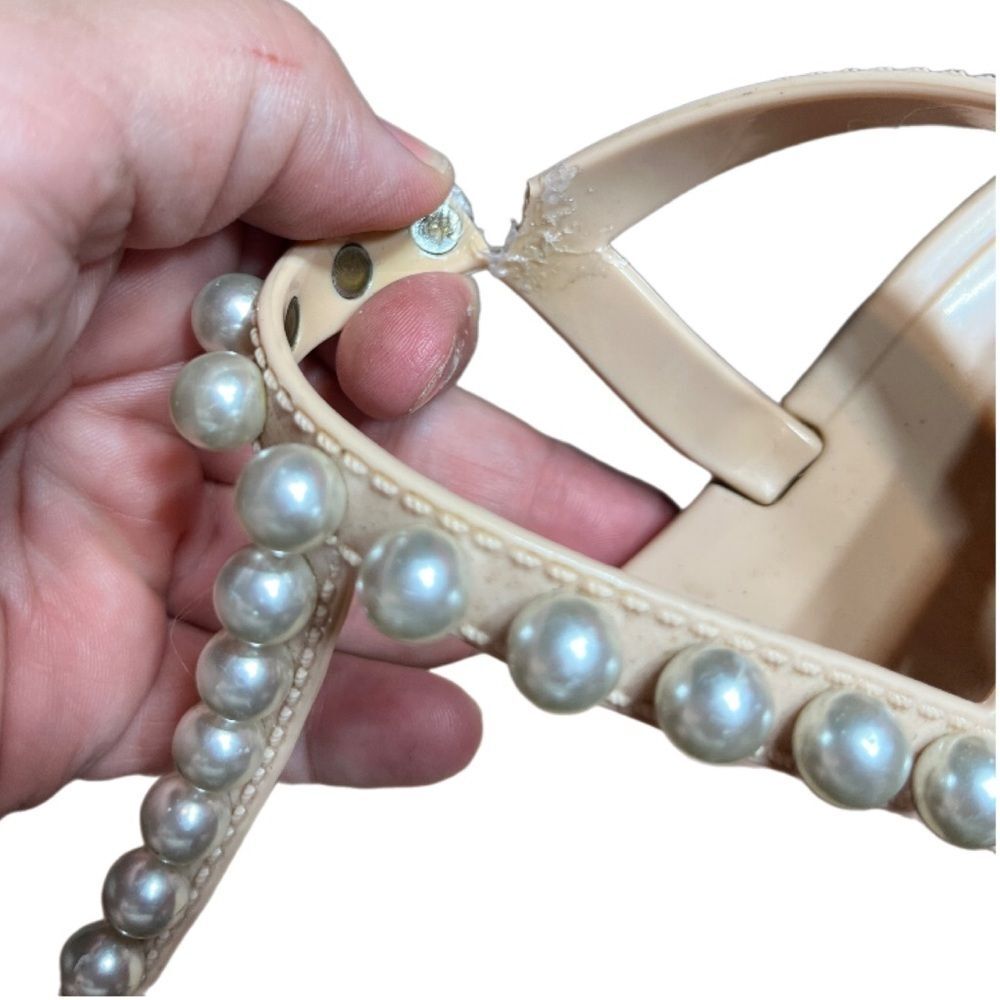 Stuart weitzmann Goldie jelly sandal PLEASE READ - Picture 2 of 7
